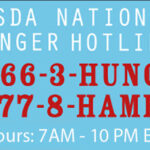 USDA hunger hotline 866-348=6479