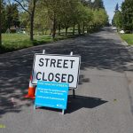 Street Closure Sign from Seattle